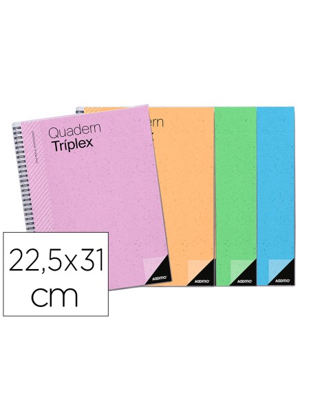 Cuaderno triplex catalan additio evaluacion continua plan semanal tutorias 6 fundastransparentes 225x310 mm