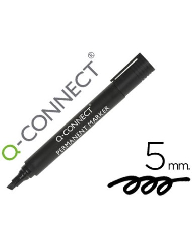 Rotulador q-connect marcador permanente negro...