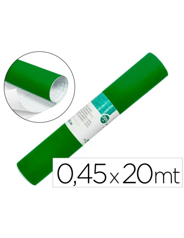 Rollo adhesivo liderpapel unicolor verde brillo...