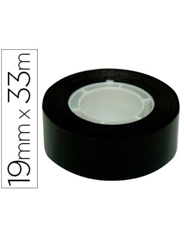 Cinta adhesiva apli 33 m x 19 mm color negro