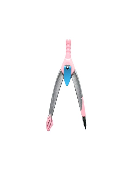 Compas liderpapel lock device con adaptador universal y tubo de minas color rosa claro