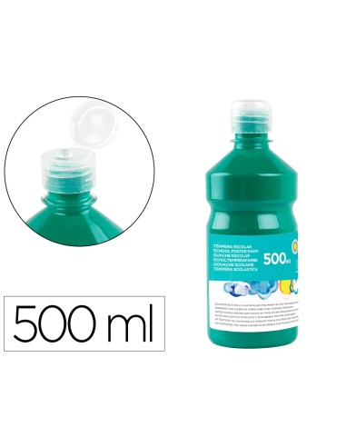 Tempera liquida liderpapel escolar 500 ml verde...