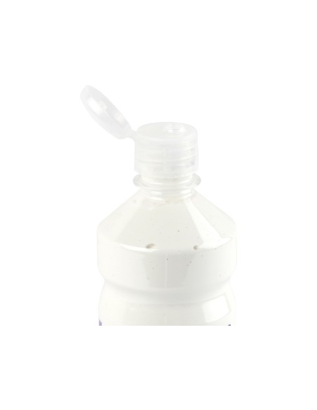 Tempera liquida liderpapel escolar 500 ml blanco