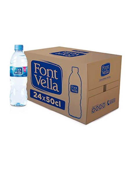 Agua mineral natural font vella sant hilari 500 ml