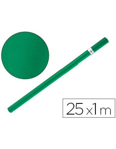 Papel kraft liderpapel verde musgo rollo 25x1 m