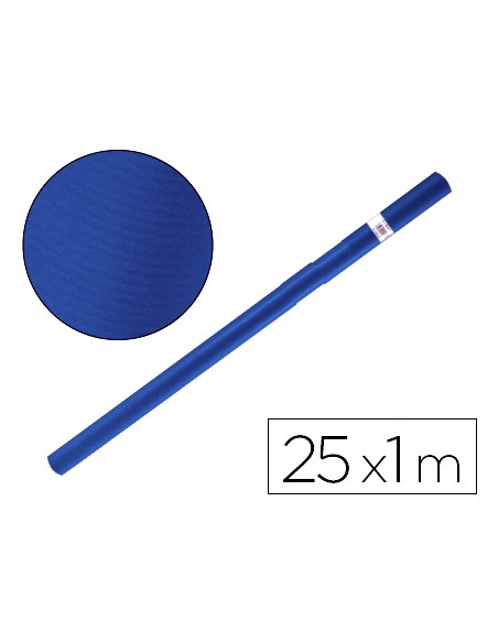 Papel kraft liderpapel azul azurita turquesa rollo 25x1 m
