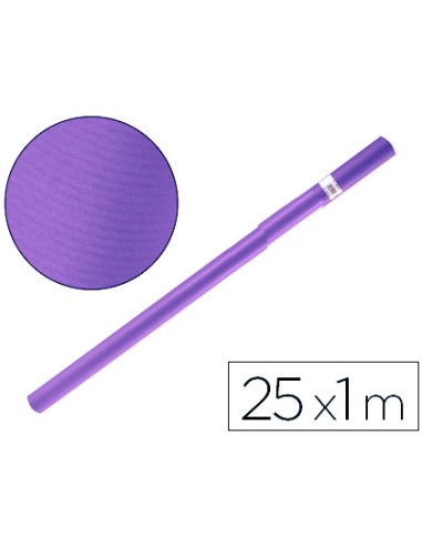 Papel kraft liderpapel violeta rollo 25x1 m