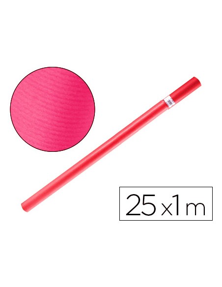 Papel kraft liderpapel fucsia rollo 25x1 m