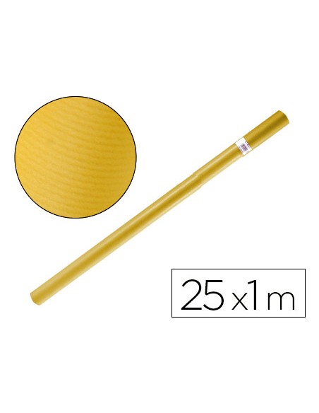 Papel kraft liderpapel amarillo rollo 25x1 m