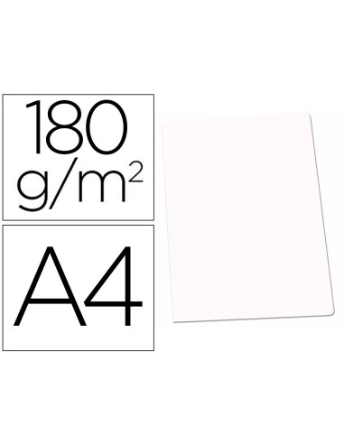 Subcarpeta cartulina gio din a4 blanca 180 g/m2