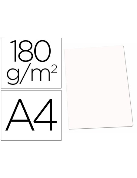 Subcarpeta cartulina gio din a4 blanca 180 g/m2