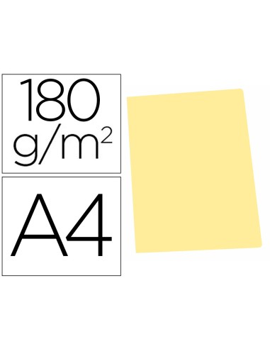 Subcarpeta cartulina gio din a4 amarillo pastel...