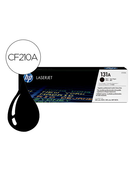 Toner hp 131a laserjet m251/m276 negro 1600 pag