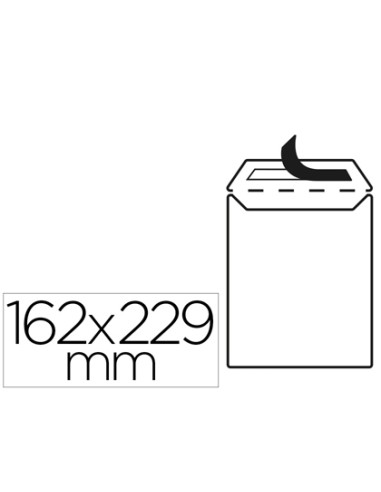 Sobre liderpapel bolsa n 16 blanco c5 162x229...