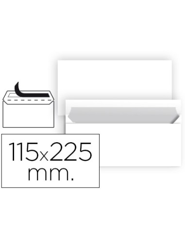 Sobre liderpapel n 5 blanco americano 115x225...
