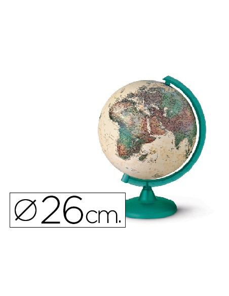 Globo terraqueo con luz modelo camaleonte diametro 26 cm
