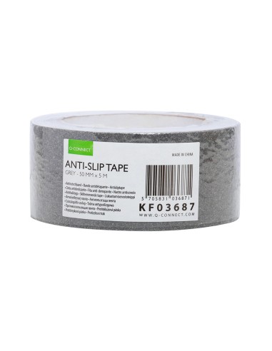 Cinta antideslizante q-connect gris 5 m x 50 mm