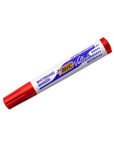 Rotulador bic velleda para pizarra rojo punta...
