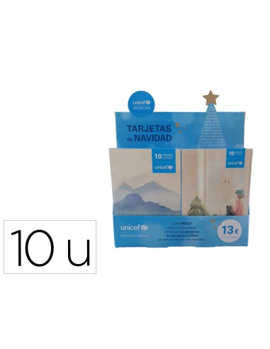 Felicitacion de navidad unicef expositor de 10...