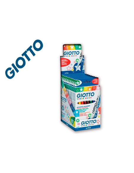 Rotulador giotto turbo fantasia expositor de sobremesa 510x420x360 mm + rotuladores regalo