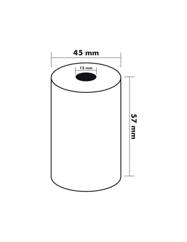 Rollo sumadora q-connect termico 57x45x11 mm 58...