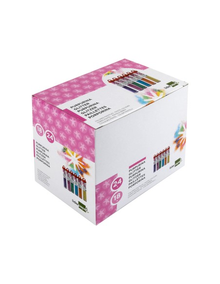 Purpurina liderpapel fantasia colores metalicos pasteles bote de 18 gr