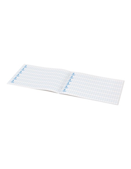 Libreta liderpapel pautaguia tapa cartoncillo 32 hojas din a5 70gr cuadriculado pautado 8 mm apaisado con margen