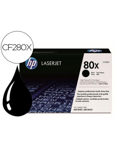Toner hp laserjet cf280x negro 6900 pag