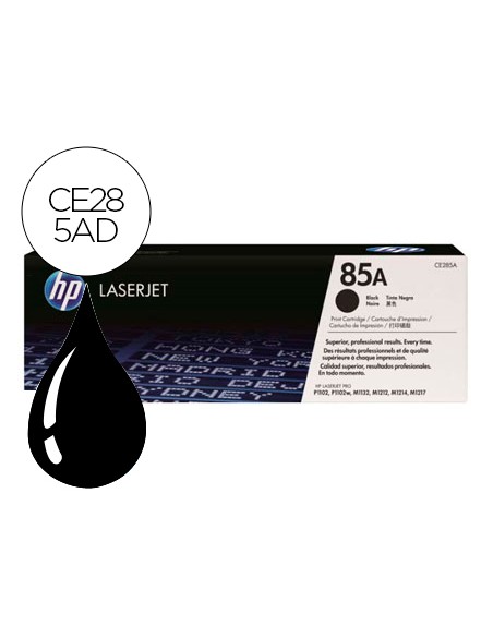 Toner hp laserjet ce285a negro 1600 pag pack 2