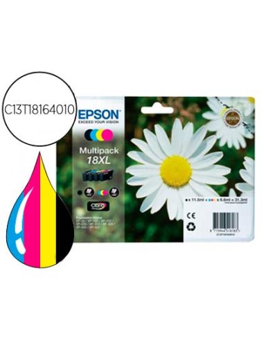 Ink-jet epson multipack t18xl negro amarillo...