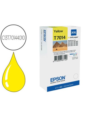 Ink-jet epson stylus t7014 amarillo xl wp-4000...