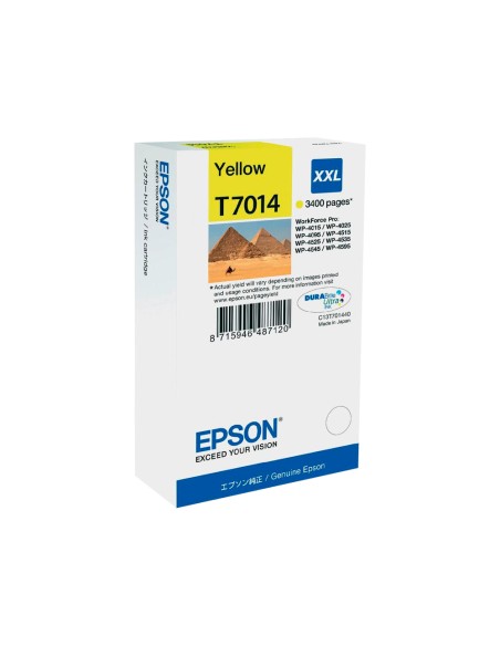 Ink-jet epson stylus t7014 amarillo xl wp-4000 4500 capacidad 3400 pag