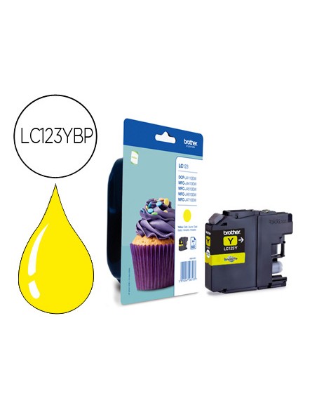 Ink-jet brother mfc-j4410dw/4510 dw amarillo 600 pag