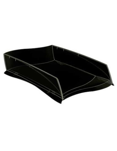Bandeja sobremesa cep ellypse greenspirit plastico negra 380x275x82 mm