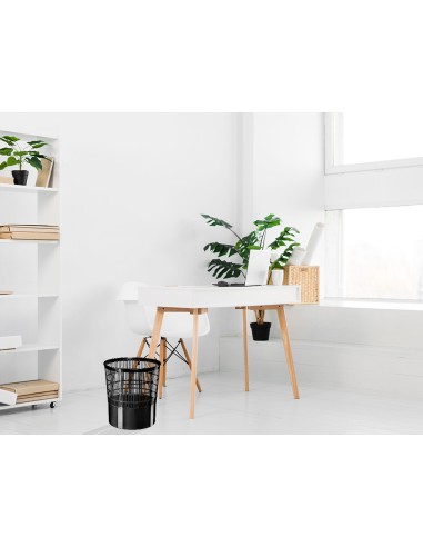 Papelera plastico cep ecoline rejilla negra 16...