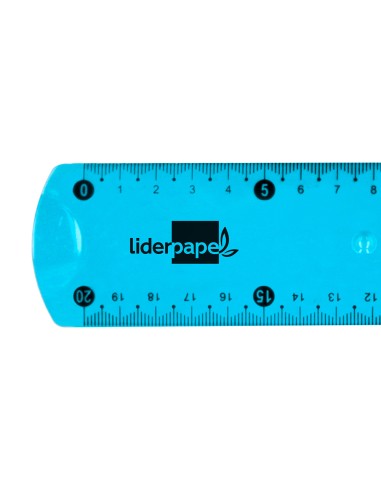 Regla liderpapel plastico flexible 20 cm...