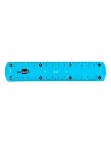 Regla liderpapel plastico flexible 15 cm...