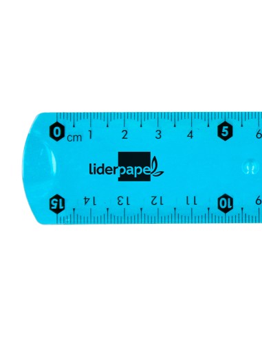 Regla liderpapel plastico flexible 15 cm...