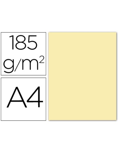 Cartulina guarro din a4 crema 185 gr paquete 50...