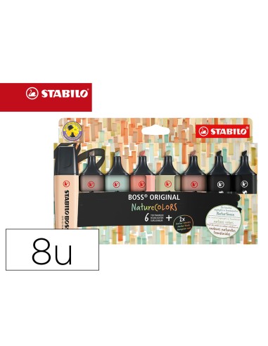 Rotulador stabilo boss pastel fluorescente 70...