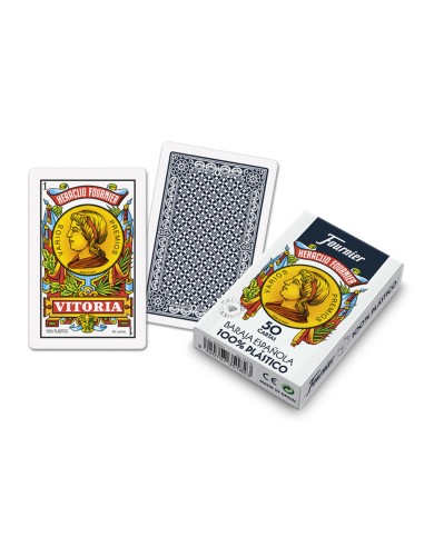 Baraja fournier española 100% plastico 50 cartas