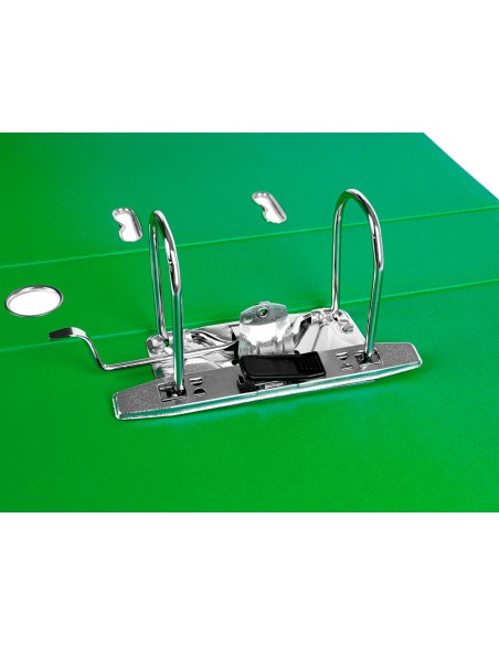 Modulo liderpapel 2 archivadores folio 2 anillas mecanismo de palanca 75mm verde