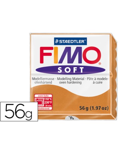 Pasta staedtler fimo soft 57 gr color cogñac