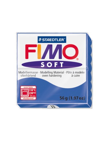 Pasta staedtler fimo soft 57 gr color azul...