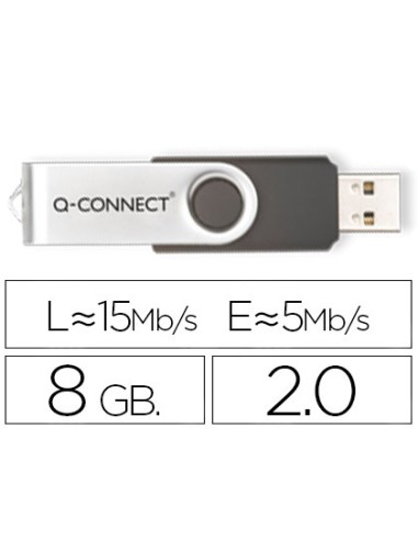 Memoria usb q-connect flash 8 gb 2.0