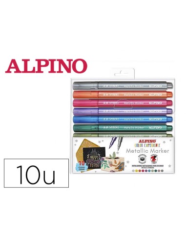 Rotulador alpino metallic marker color...