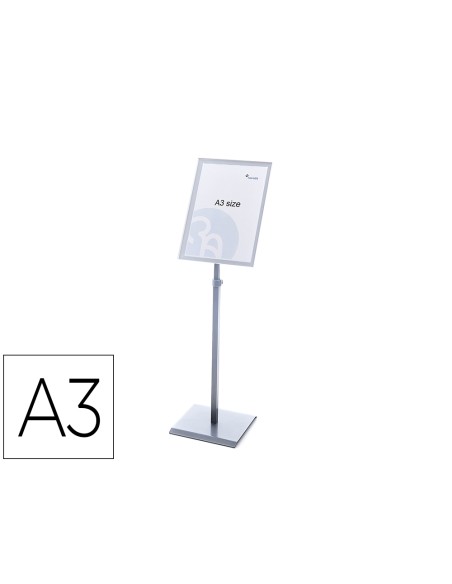 Expositor rocada de suelo magnetico rotativo 90 horizontal/vertical altura ajustable din a3