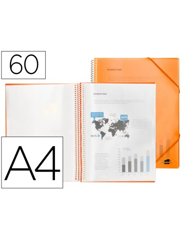 Carpeta liderpapel escaparate con espiral 60...