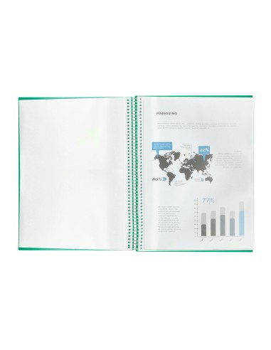 Carpeta liderpapel escaparate con espiral 60...