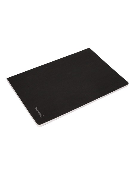 Libreta liderpapel tapa negra a4 80 hojas 60gr cuadro 5mm con doble margen